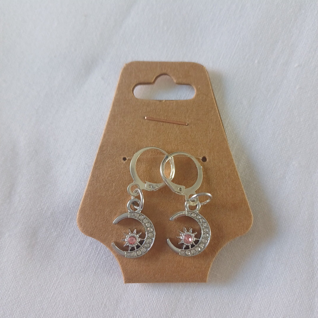 Maschenmarkierer Mond silber/rosa