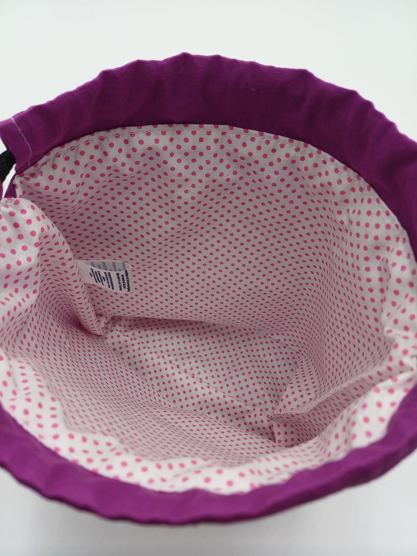 kleine Projectbag mit Kordelzug und Love Applikation