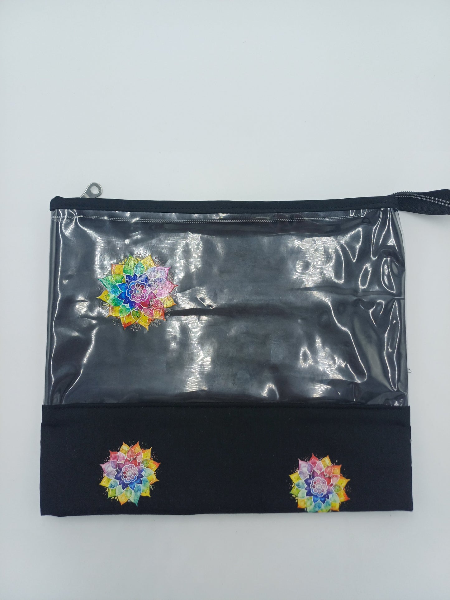 Clearbag Größe S mit Blume DTF-DRUCK