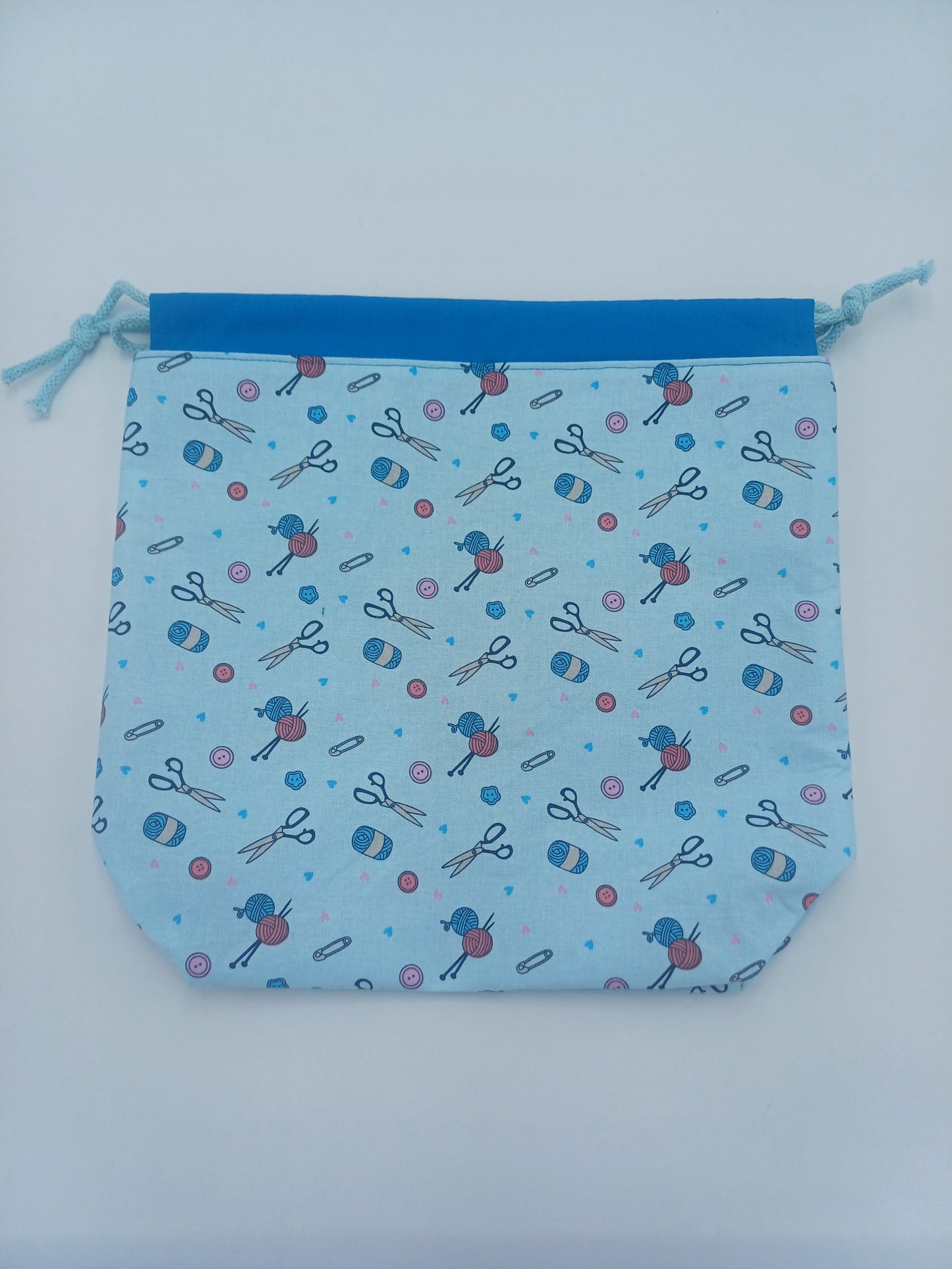 kleine Projectbag "Nadel&Faden" mit Kordelzug
