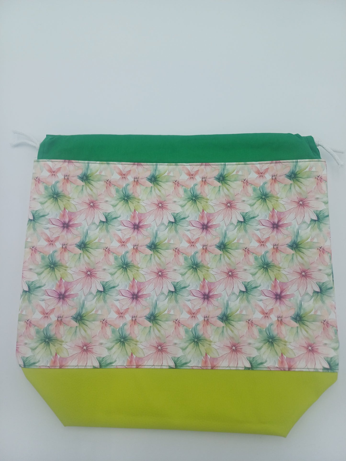 große Projectbag "Flower" mit Kordelzug
