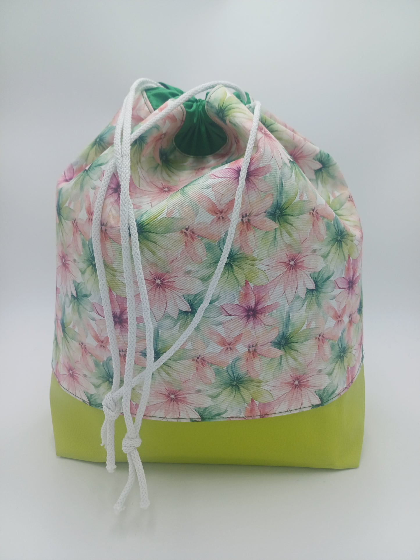 große Projectbag "Flower" mit Kordelzug
