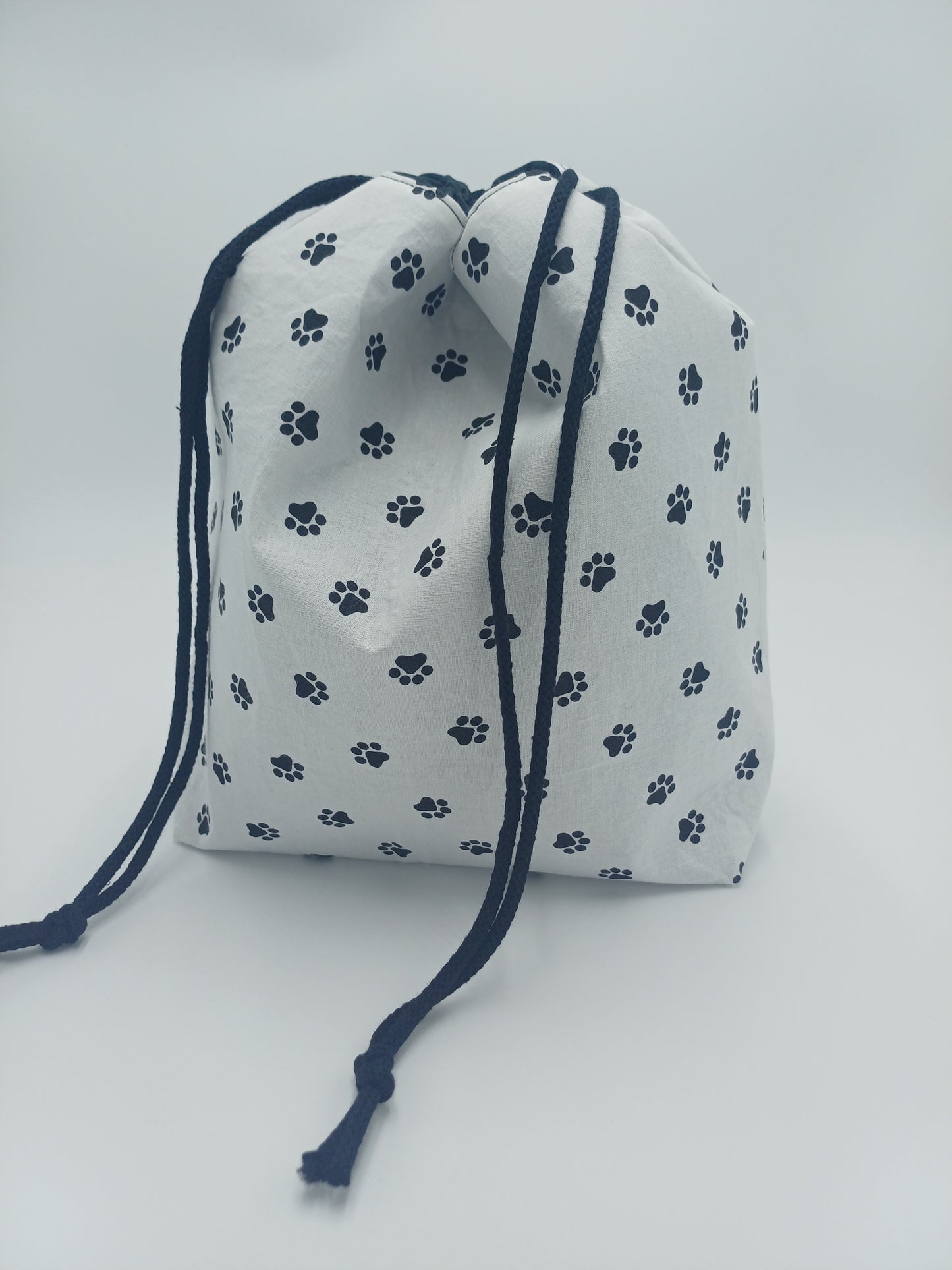 kleine Projectbag "Pfoten" mit Kordelzug