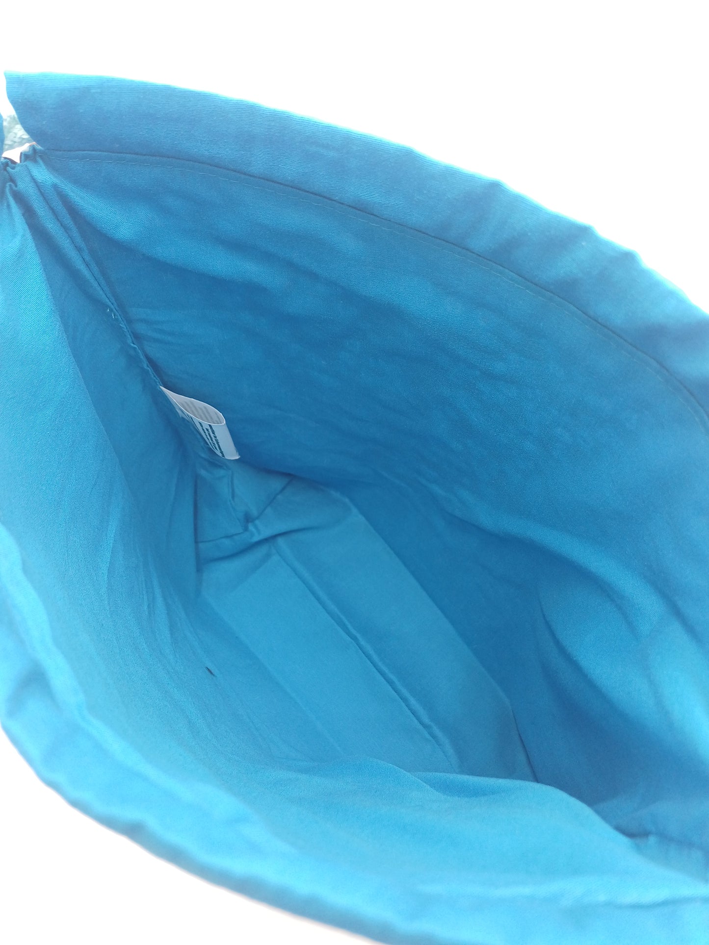 kleine Projectbag "blue Flower" mit Kordelzug