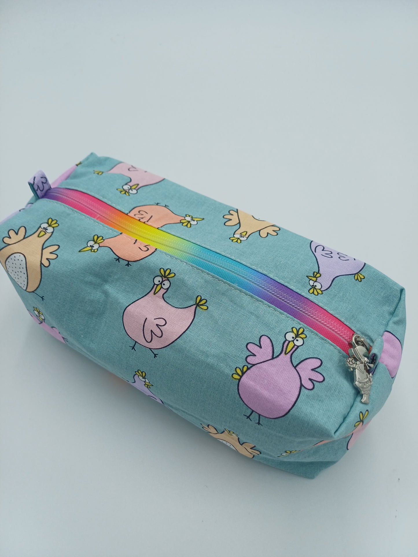 Boxybag mit Reißverschluss Crazy Chicken