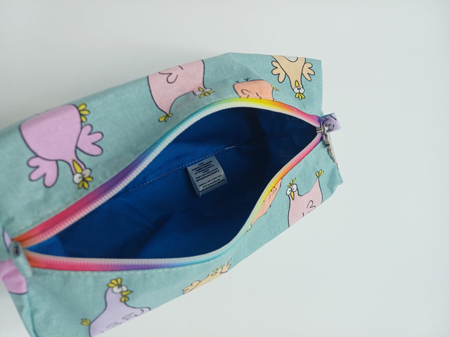 Boxybag mit Reißverschluss Crazy Chicken