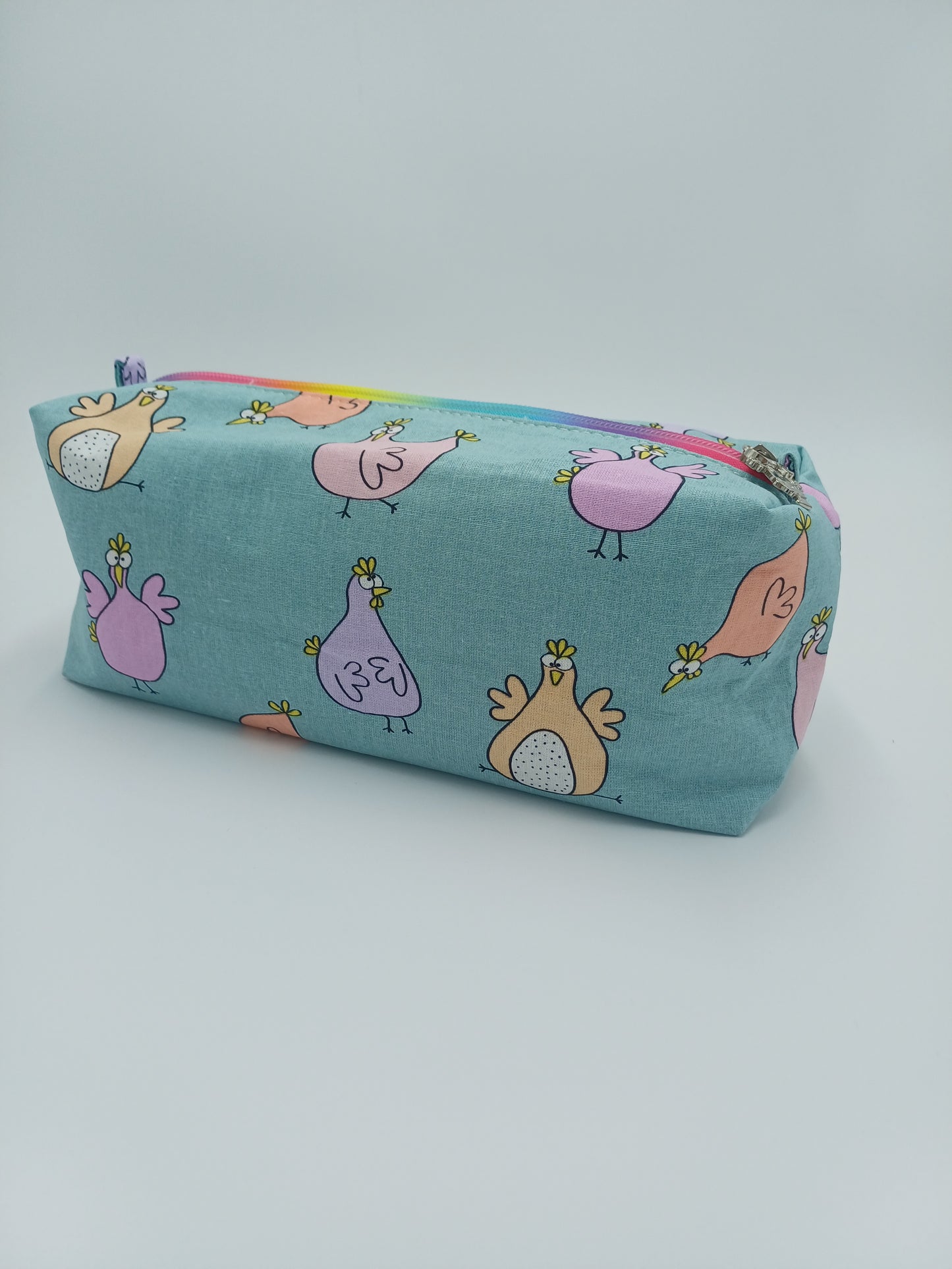 Boxybag mit Reißverschluss Crazy Chicken