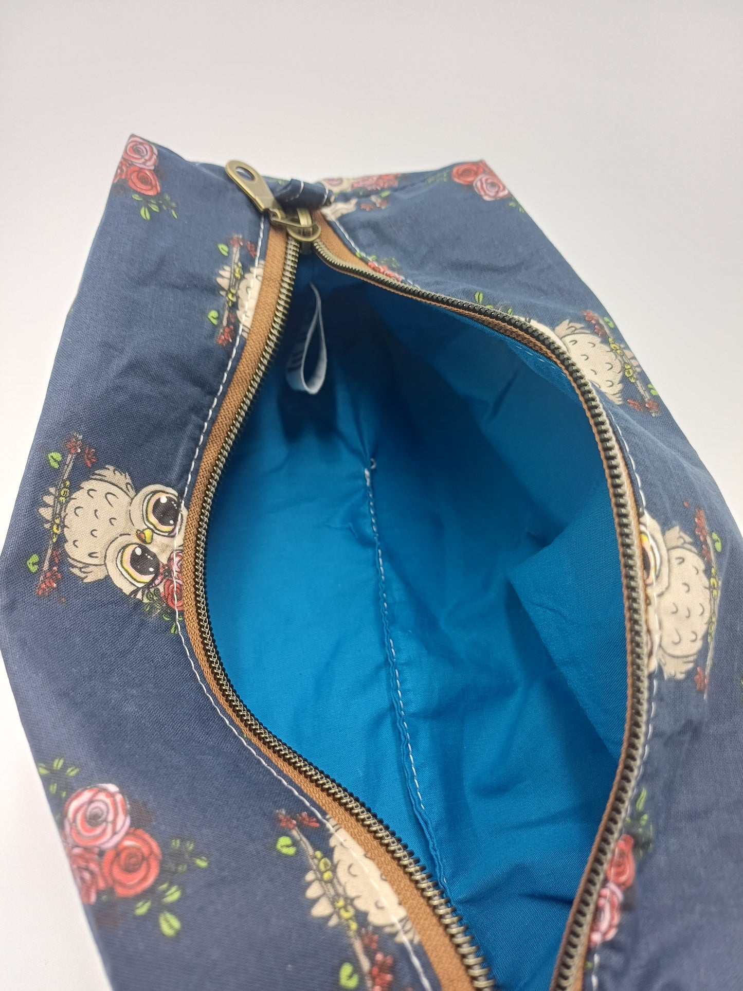 Boxybag mit Reißverschluss Eule