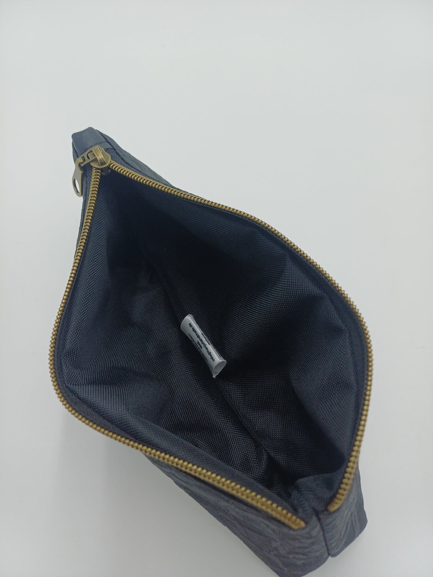 Federtasche schwarz mit Muster