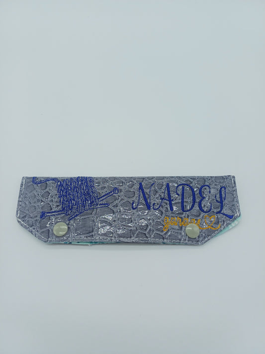 Needle Cozy 15cm grau-dunkelblau