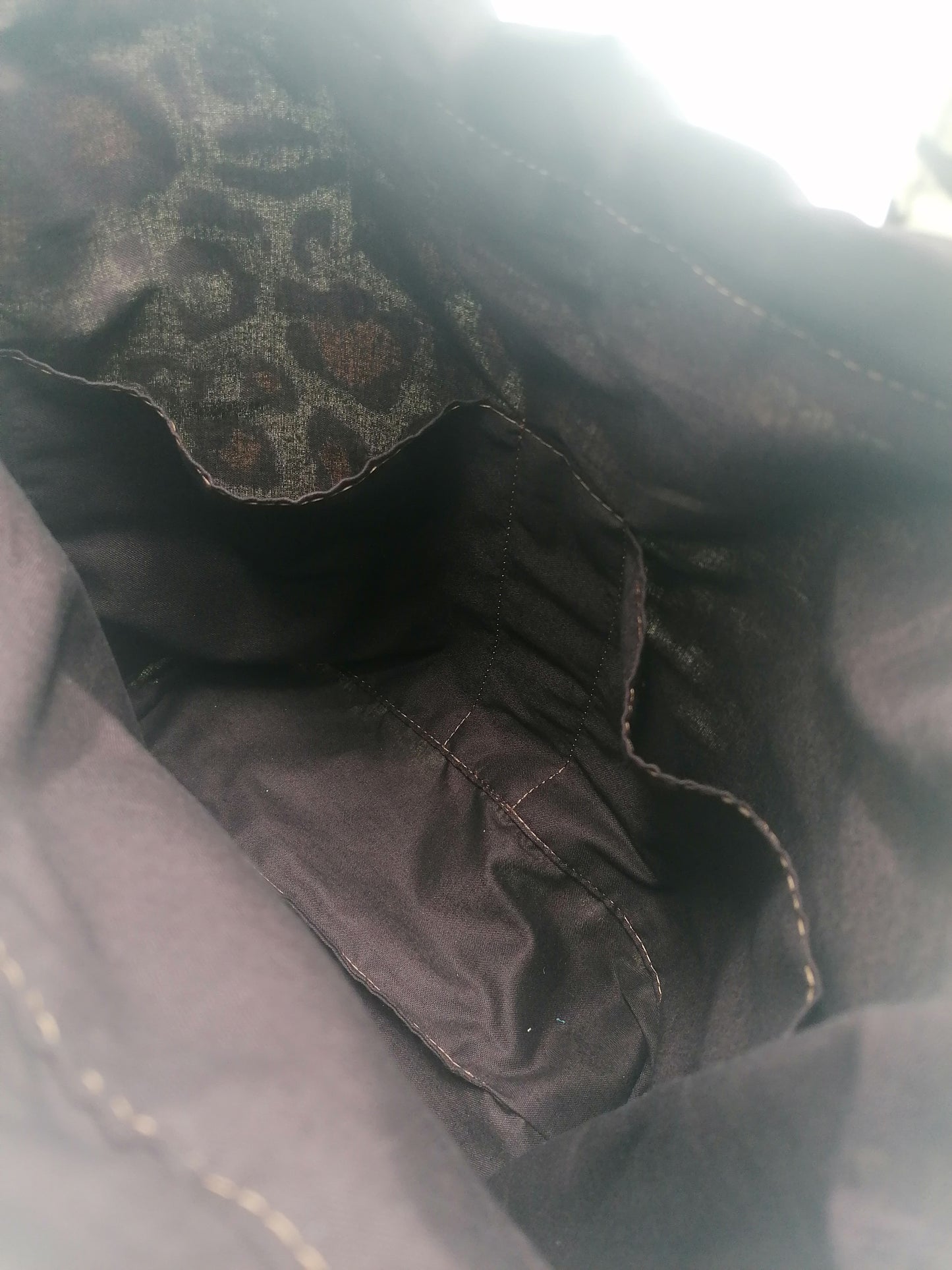 große Projectbag "Leoprint" mit extra Fächer