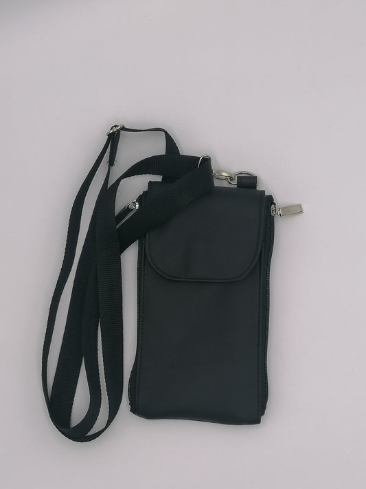 kleine Umhängetasche "Zip N' Go Wallet" schwarz