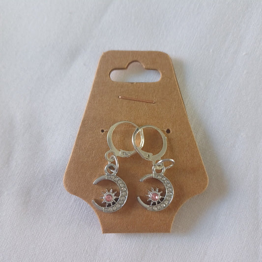 Maschenmarkierer Mond silber/rosa