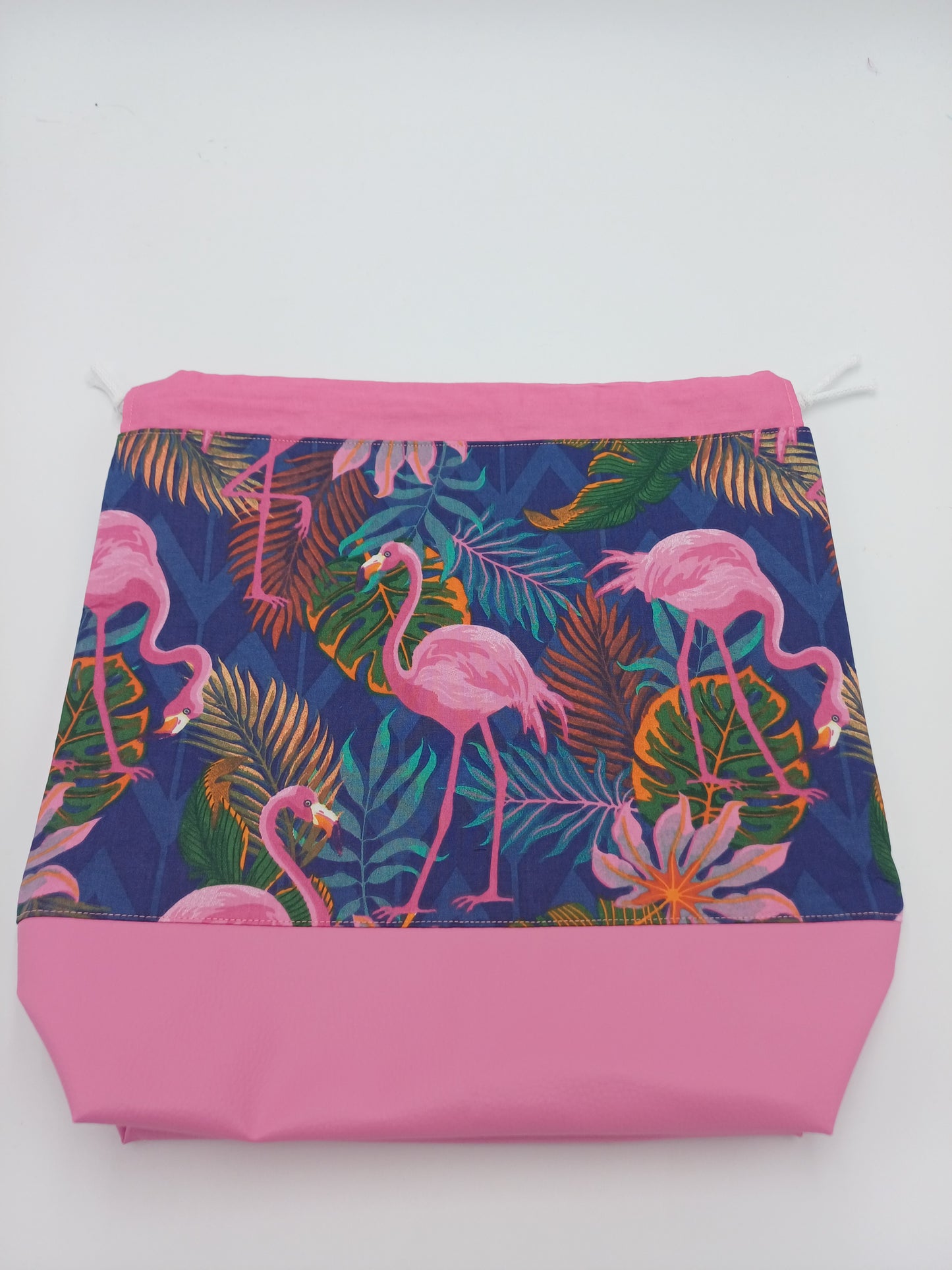 große Projectbag mit Kordelzug Flamingo