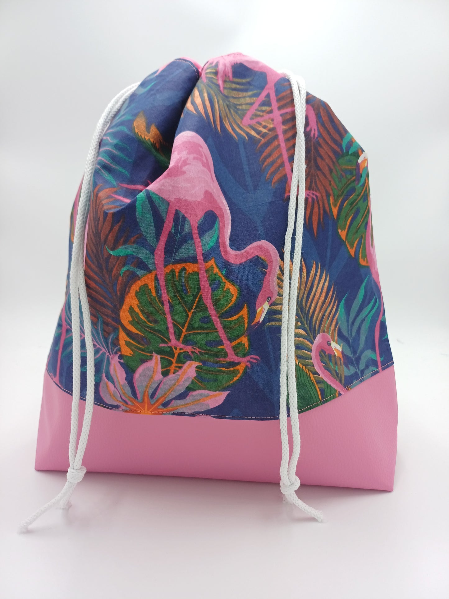 große Projectbag mit Kordelzug Flamingo