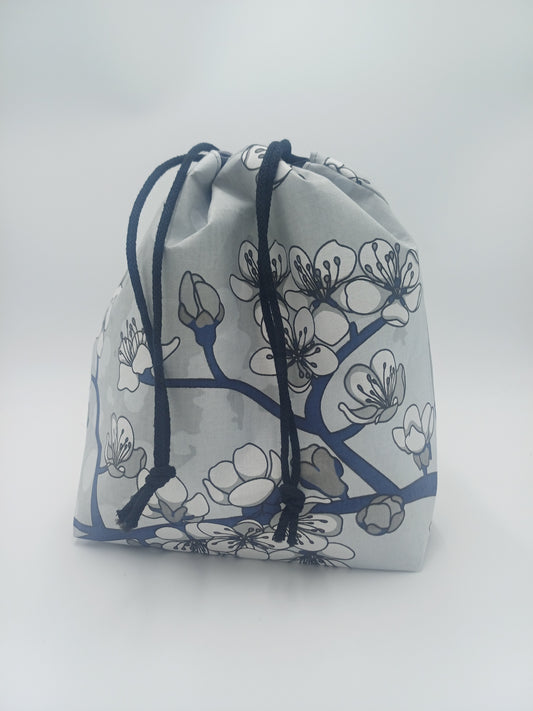 kleine Projectbag "greyisch" mit Kordelzug