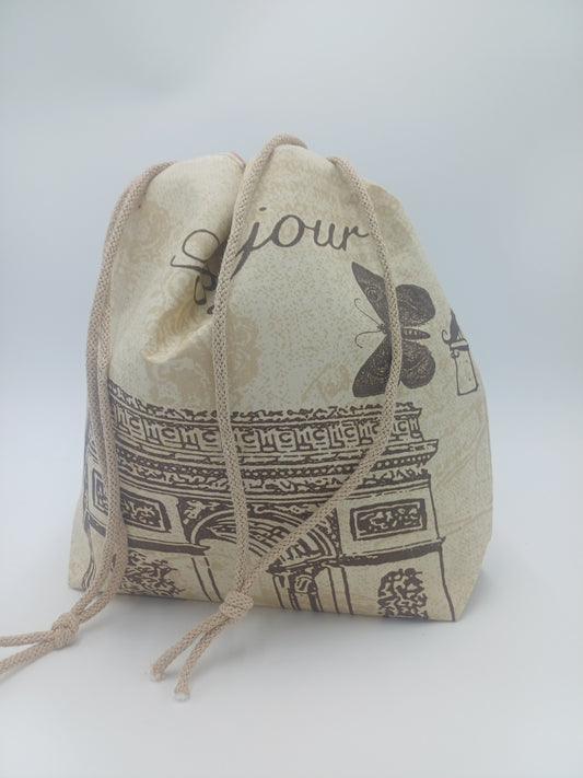 kleine Projectbag "Paris" mit Kordelzug
