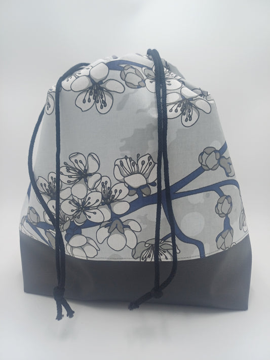 große Projectbag "greyisch" mit Kordelzug