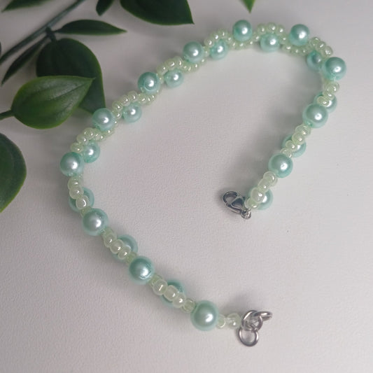 Perlenarmband "Gletscherglanz"