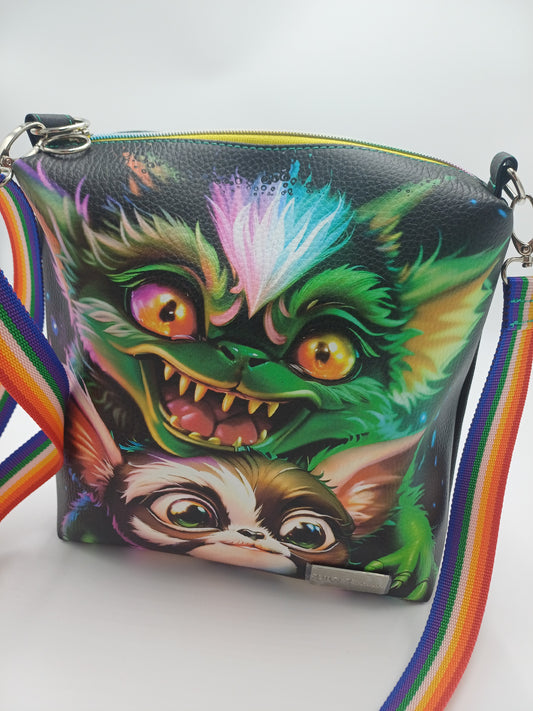 Kleine Umhängetasche Boxybag Whimsical Creature Duo