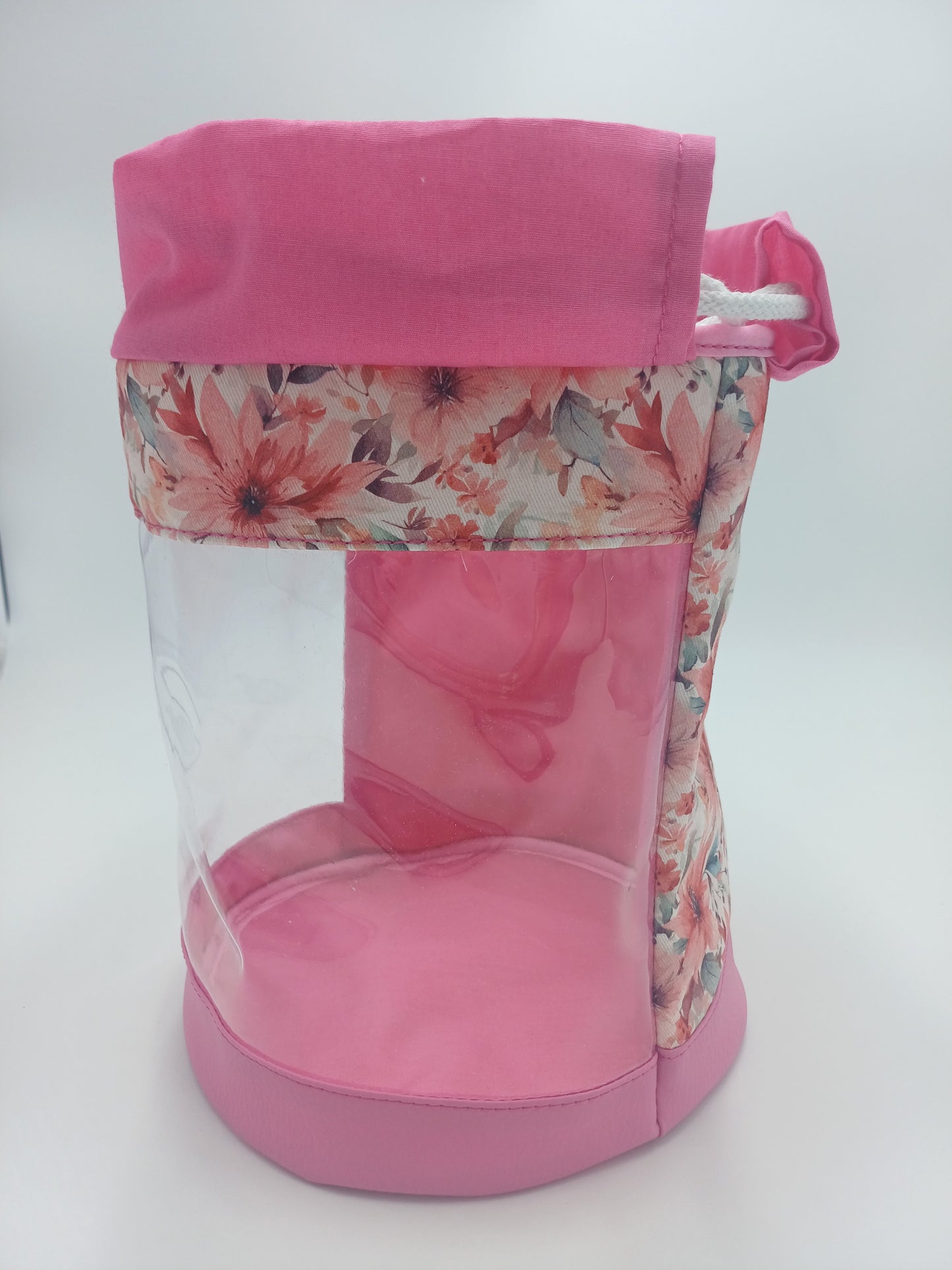 Clearbag runde Form rosa Flower