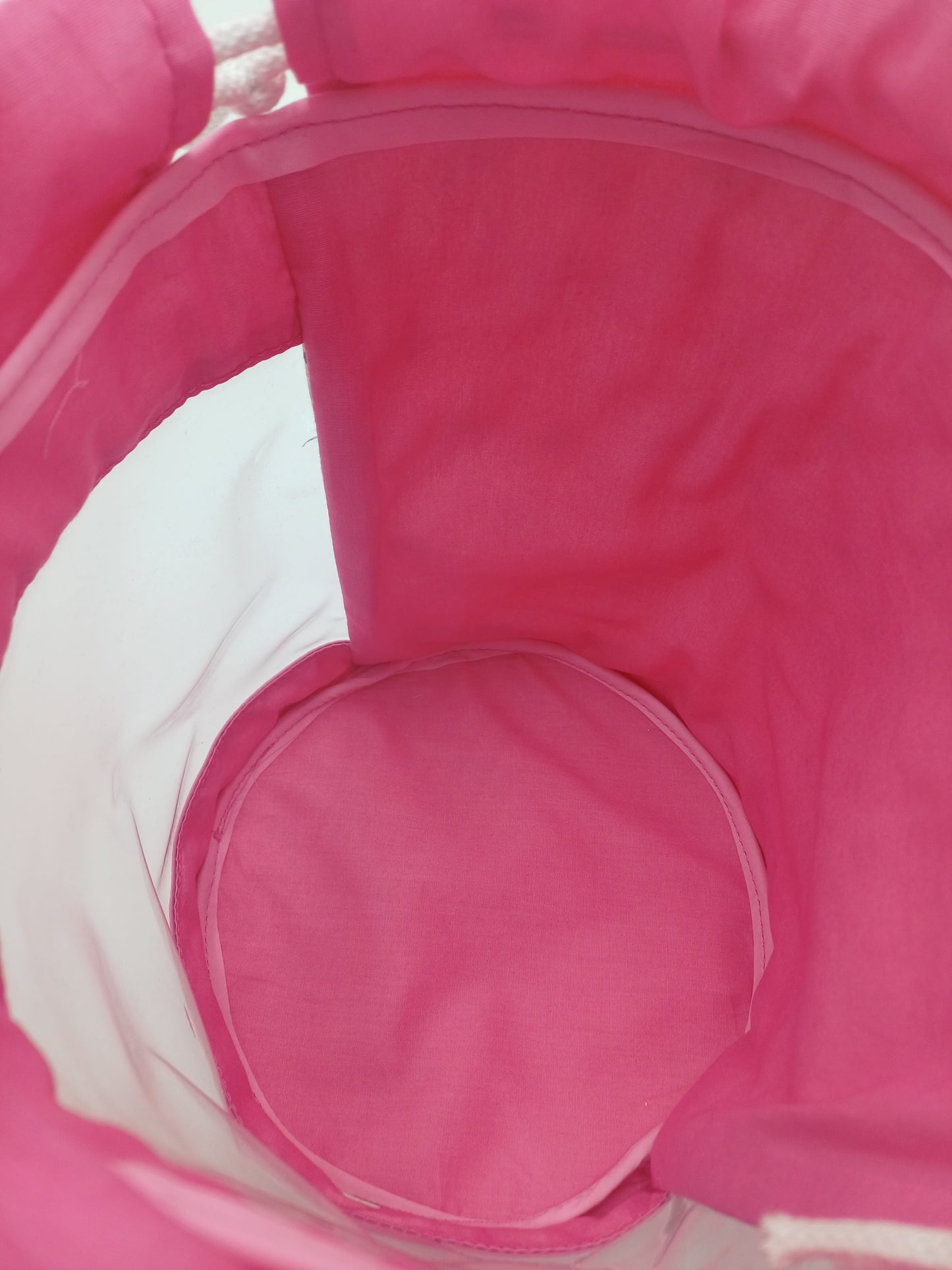 Clearbag runde Form rosa Flower