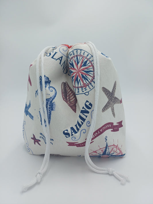 kleine Projectbag "Maritim" mit Kordelzug