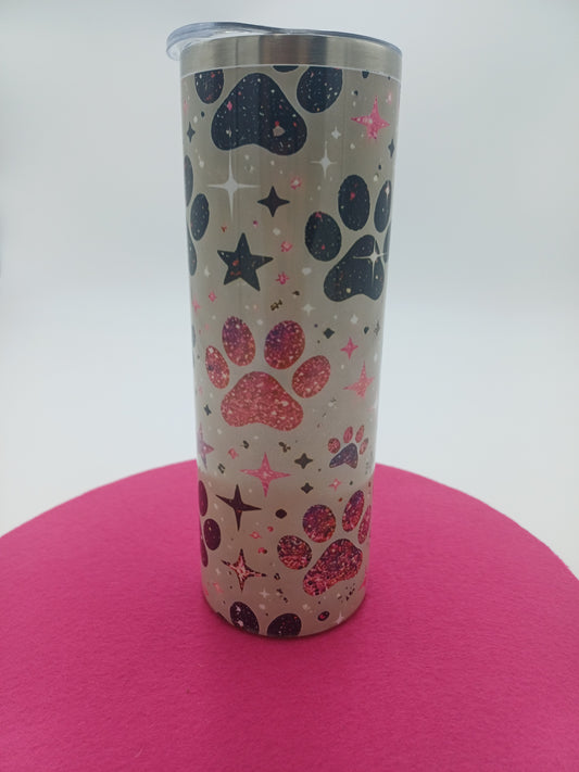 Tumbler Pfotenabdrücke