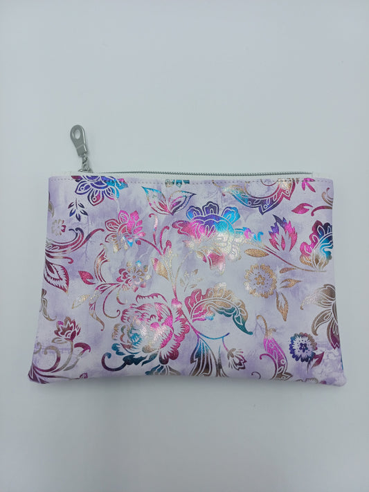 Zubehörtasche violett Flower