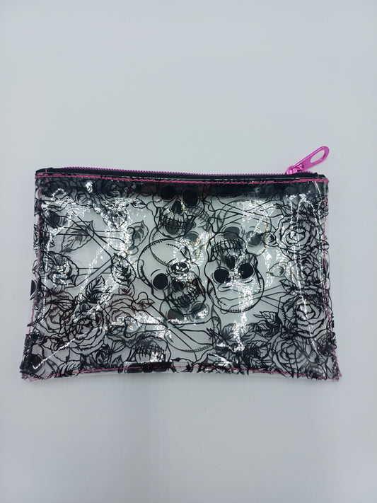 Zubehörtasche clear Skull