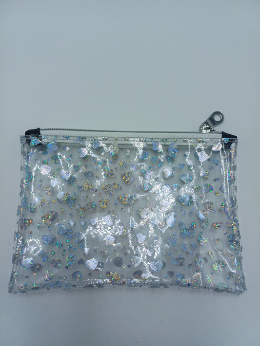 Zubehörtasche clear Herzen
