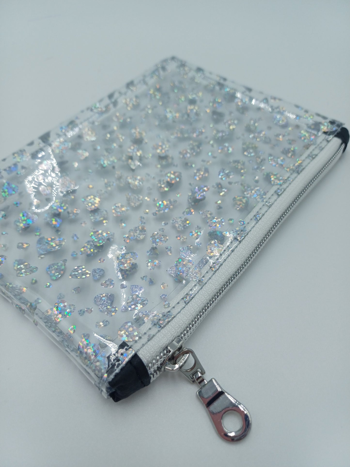 Zubehörtasche clear Herzen