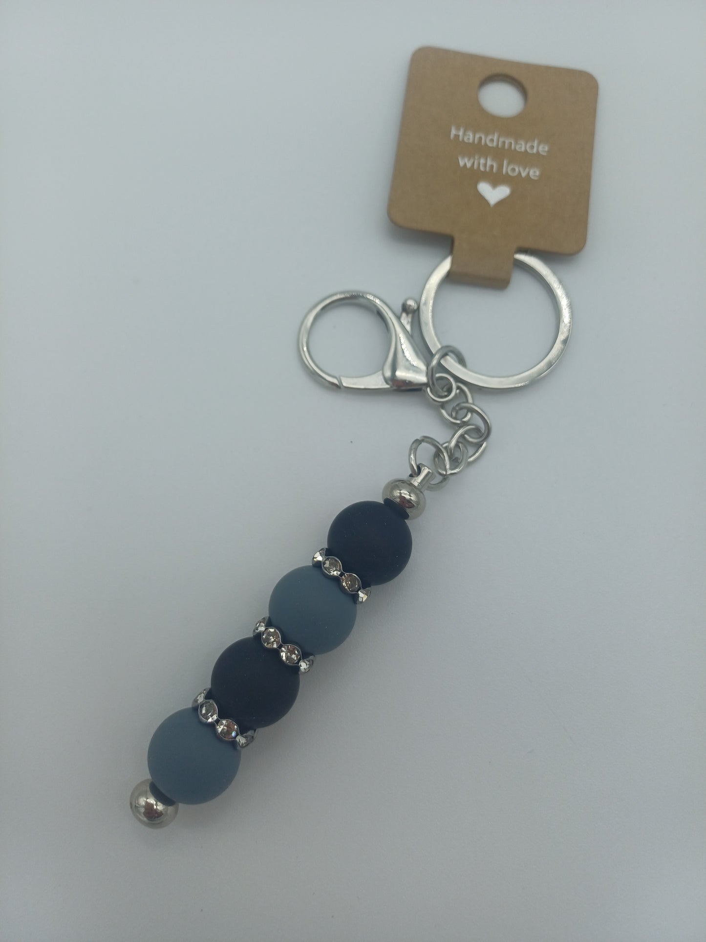 Schlüsselanhänger silber Karabiner 1