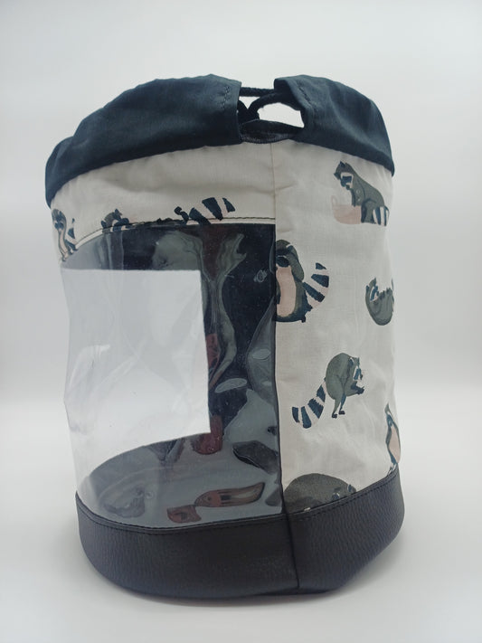 Clearbag runde Form Waschbär