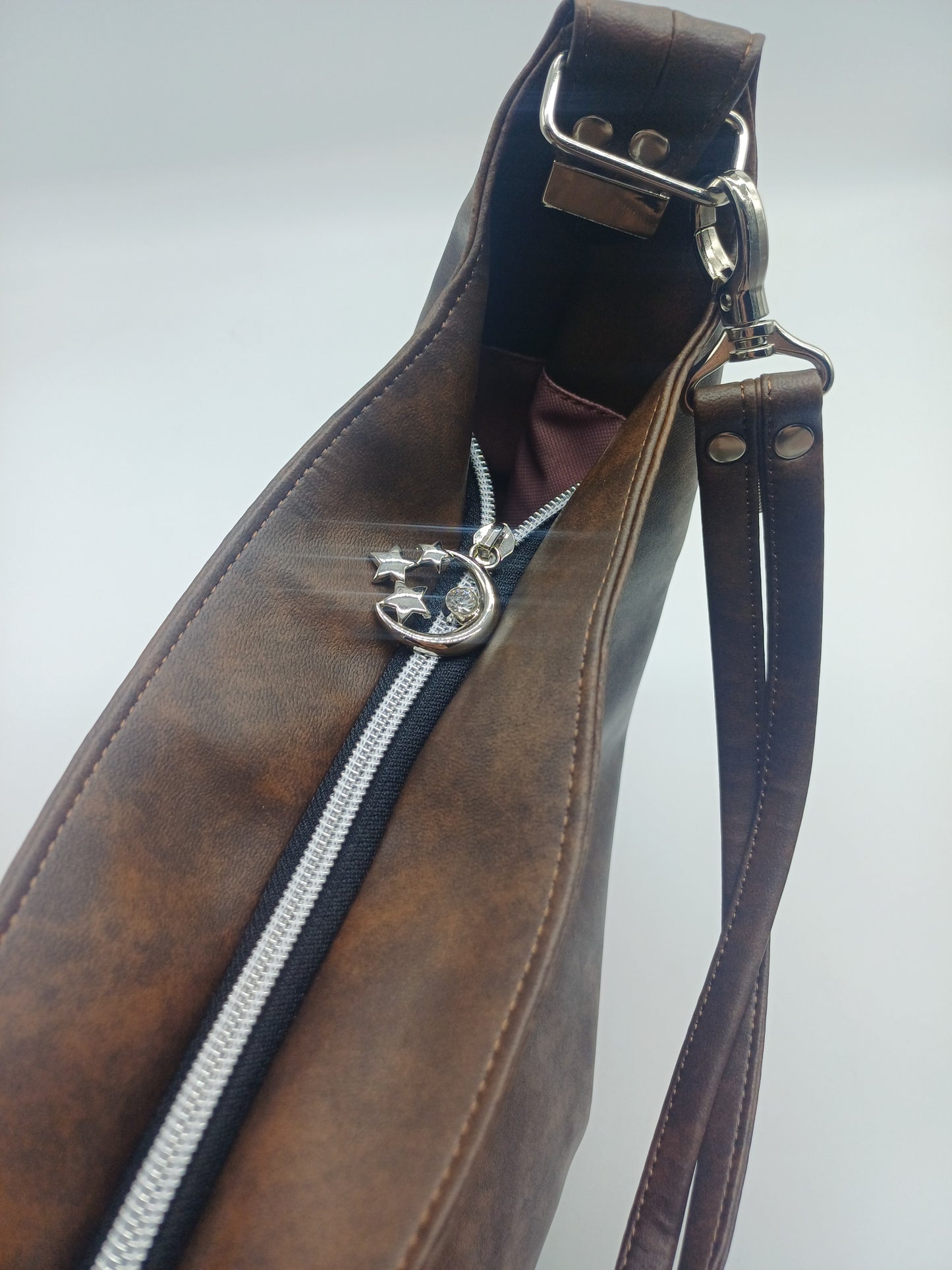 Simplistic Slouch Handbag Vintage braun