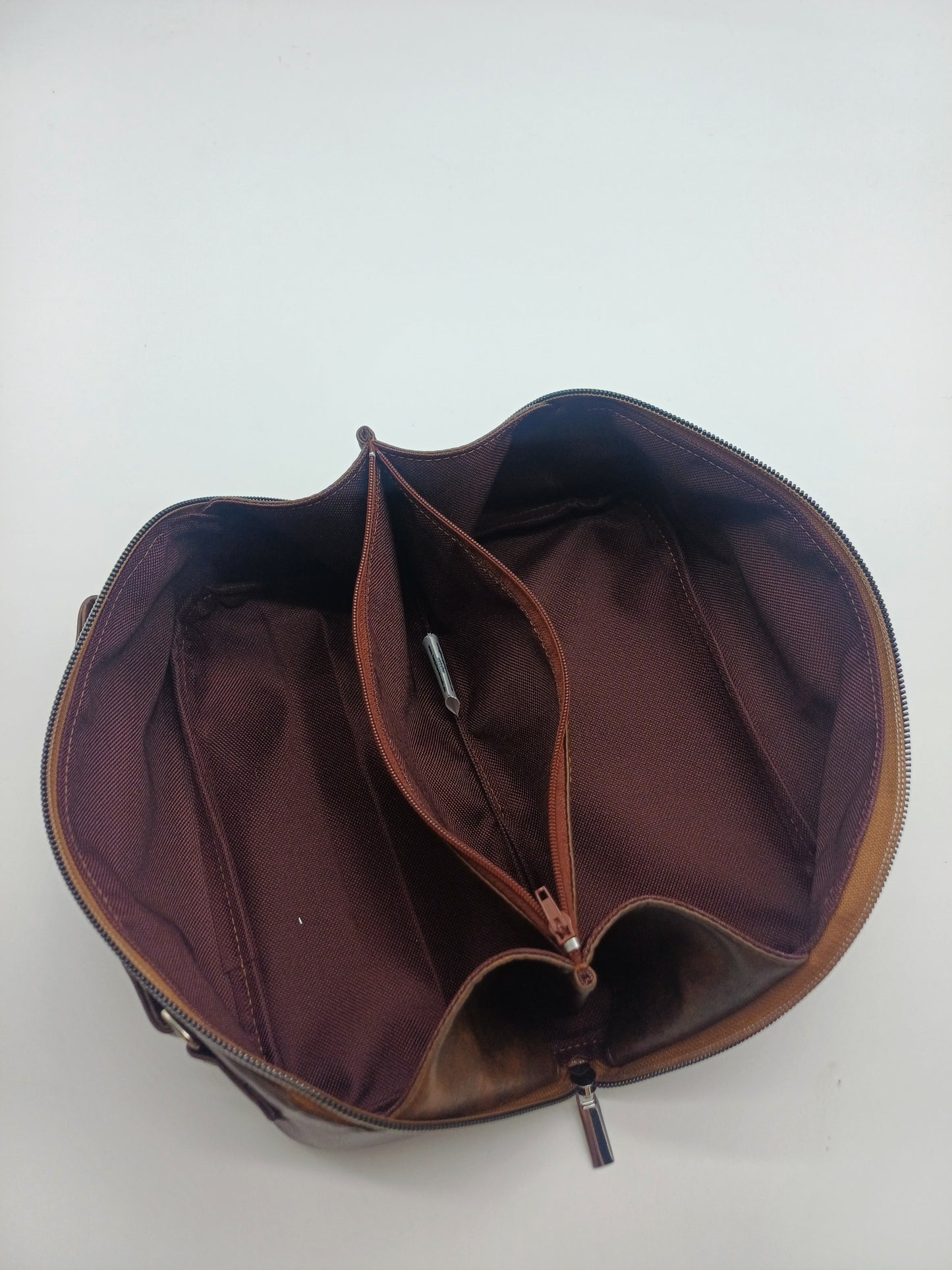 Open wide Bag Vintage braun
