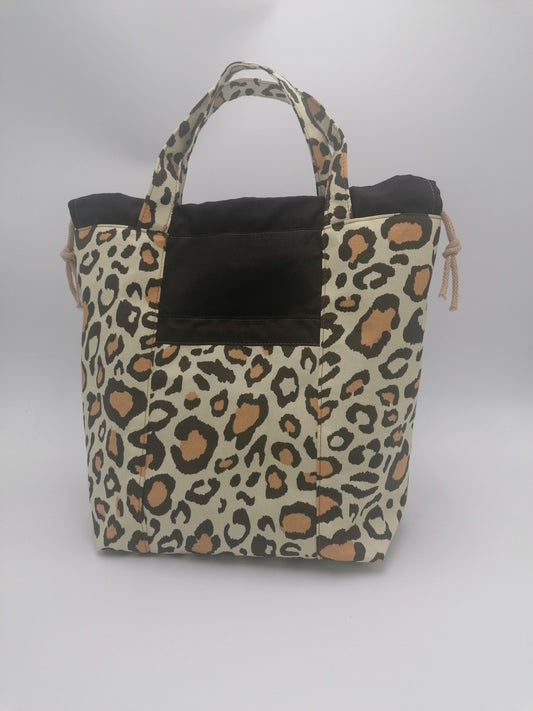 große Projectbag "Leoprint"  mit extra Fächer