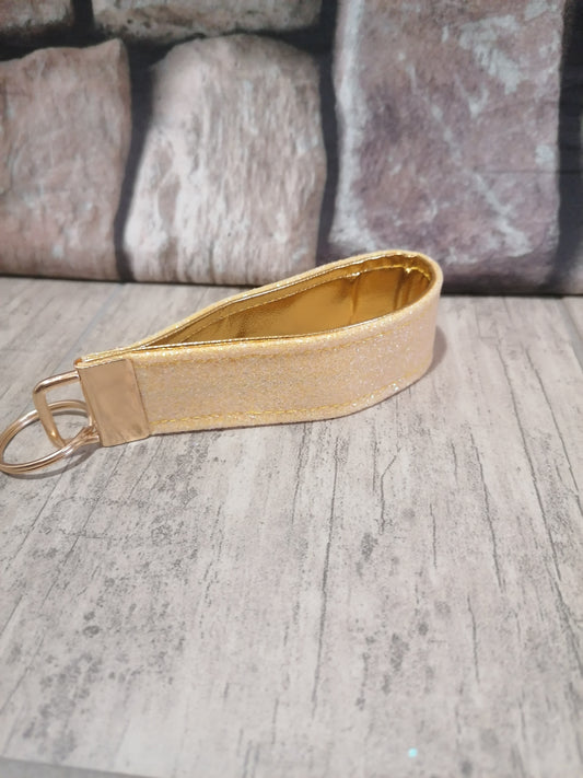 Schlüsselanhänger "Gold Glitzer"