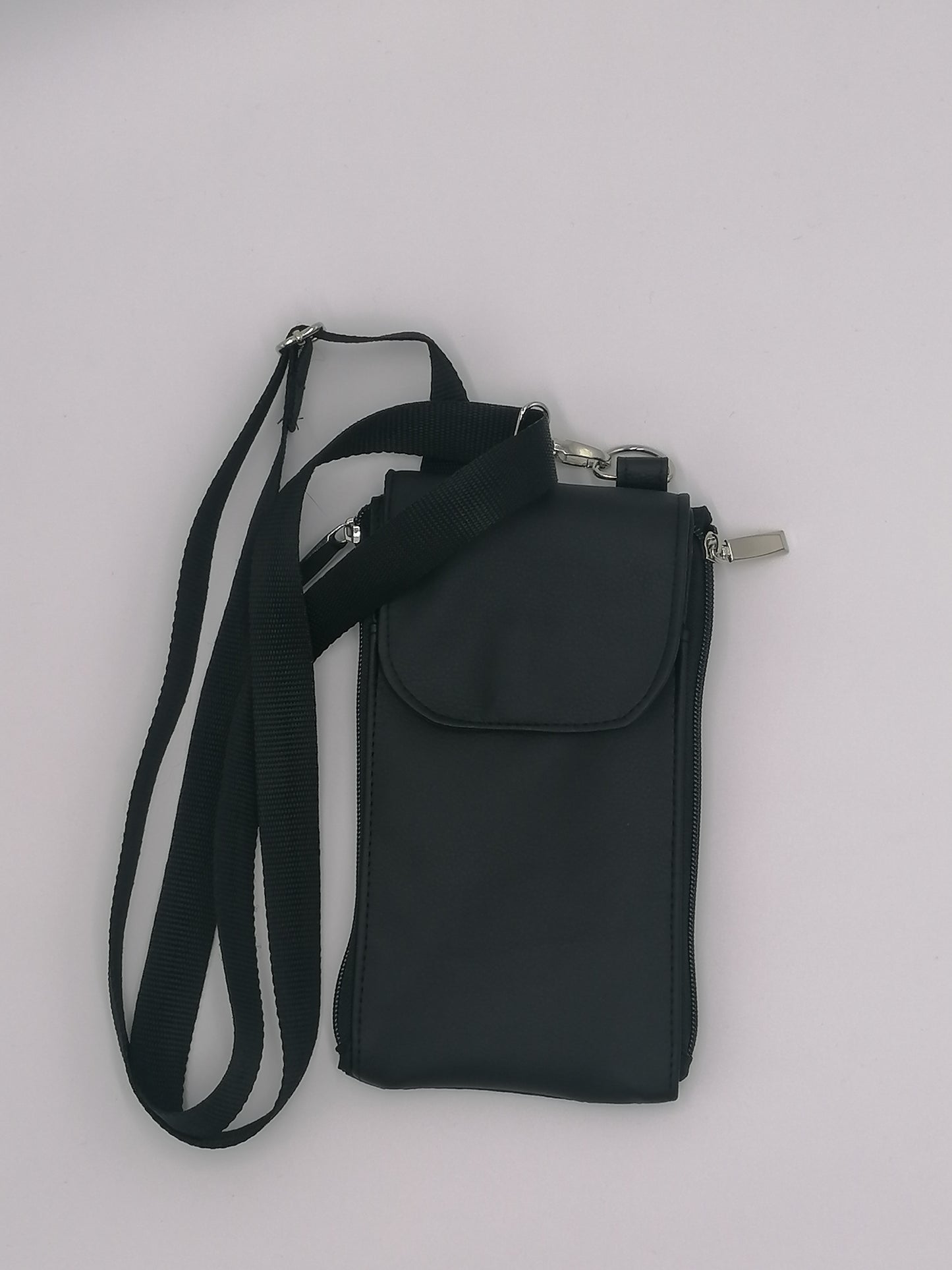 kleine Umhängetasche "Zip N' Go Wallet" schwarz