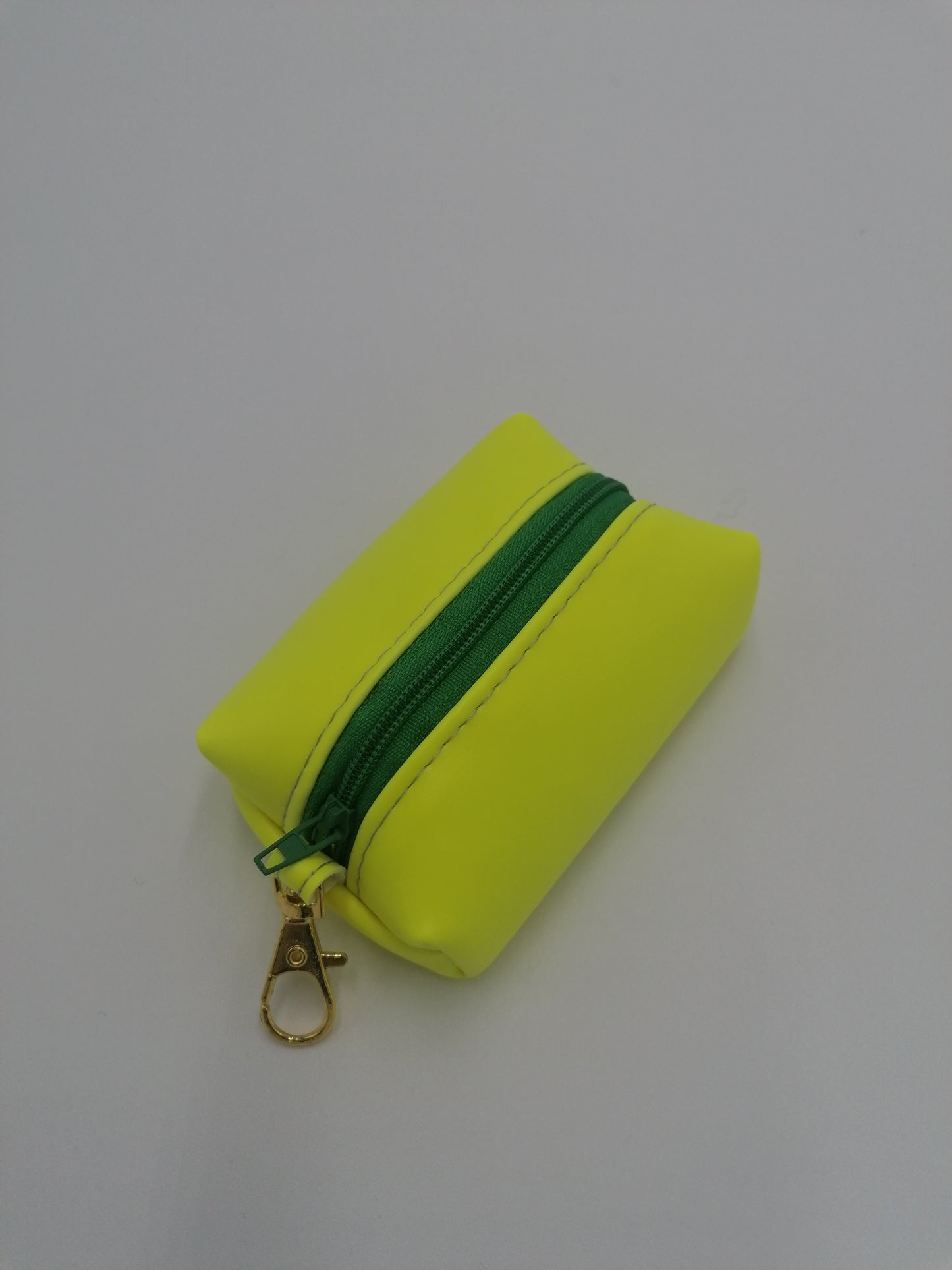 Mini Boxybag "neongelb mit grün" Schlüsselanhänger