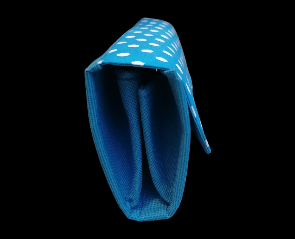 große Geldbörse blau
